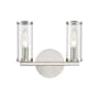 Alora Lighting Revolve 2 Light 10" Wide Bathroom Vanity Light Polished Nickel