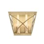 Alora Lighting Lattice 2 Light 10" Tall Bathroom Sconce Vintage Brass