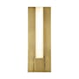 Alora Lighting Kismet 14" Tall 3000K LED Wall Sconce Vintage Brass / Alabaster