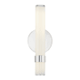 Alora Lighting Madison 14" Tall LED Wall Sconce Polished Nickel / Glossy Opal