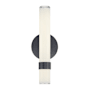 Alora Lighting Madison 14" Tall LED Wall Sconce Urban Bronze / Glossy Opal