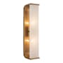 Alora Lighting Abbott 2 Light 19" Tall Wall Sconce Vintage Brass / Alabaster