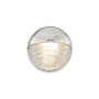 Alora Lighting Palais 6" Tall LED Wall Sconce Polished Nickel / Ribbed Glass