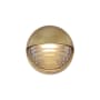 Alora Lighting Palais 6" Tall LED Wall Sconce Ribbed Glass / Vintage Brass