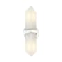 Alora Lighting Valencia 2 Light 15" Tall Wall Sconce Polished Nickel / Alabaster