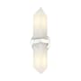 Alora Lighting Valencia 2 Light 15" Tall Wall Sconce Polished Nickel / Alabaster