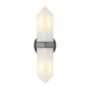 Alora Lighting Valencia 2 Light 15" Tall Wall Sconce Urban Bronze / Alabaster