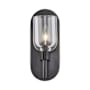 Alora Lighting Lucian 9" Tall Wall Sconce Clear Crystal / Urban Bronze