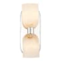 Alora Lighting Lucian 2 Light 12" Tall Wall Sconce Polished Nickel / Alabaster