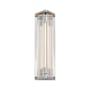 Alora Lighting Sabre 16" Tall LED Wall Sconce Polished Nickel / Ribbed Glass
