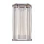 Alora Lighting Sabre 16" Tall LED Wall Sconce Polished Nickel / Ribbed Glass