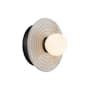 Alora Lighting Dahlia 6" Tall LED Bathroom Sconce Urban Bronze / Alabaster