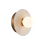 Alora Lighting Dahlia 6" Tall LED Bathroom Sconce Vintage Brass / Alabaster