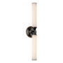 Alora Lighting Edwin 23" Tall LED Wall Sconce Urban Bronze / Frosted Ribbed Glass