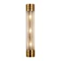 Alora Lighting Willard 3 Light 25" Tall Wall Sconce Vintage Brass / Clear Prismatic Glass