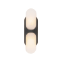 Alora Lighting Odin 2 Light 4" Tall Bathroom Sconce Urban Bronze / Alabaster