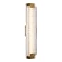Alora Lighting Alai 25" Tall 2700K LED Bathroom Sconce Vintage Brass / Ribbed Glass