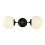 Alora Lighting Fiore 18" Tall Bathroom Sconce Matte Black / Glossy Opal Glass