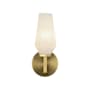 Alora Lighting Krysta 10" Tall Bathroom Sconce Brushed Gold / Opal Glass
