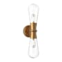 Alora Lighting Marcel 2 Light 8" Tall Wall Sconce Aged Gold