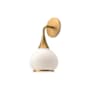 Alora Lighting Hazel 13" Tall Bathroom Sconce with Opal Glass Shade Aged Gold