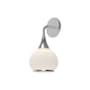 Alora Lighting Hazel 13" Tall Bathroom Sconce with Opal Glass Shade Chrome