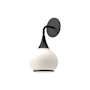 Alora Lighting Hazel 13" Tall Bathroom Sconce with Opal Glass Shade Matte Black
