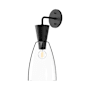 Alora Lighting Arlo 18" Tall Wall Sconce with Clear Glass Shade Matte Black