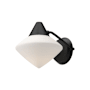 Alora Lighting Nora 8" Tall Wall Sconce with Opal Glass Shade Matte Black