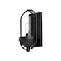 Alora Lighting Cyrus 13" Tall Outdoor Wall Sconce with Clear Glass Shade Matte Black