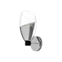 Alora Lighting Capri 12" Tall Wall Sconce with Clear Glass Shade Chrome