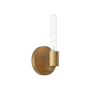 Alora Lighting Claire 8" Tall Wall Sconce Aged Gold