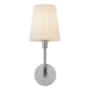 Alora Lighting Plisse 18" Tall Wall Sconce with Opal Glass Shade Chrome