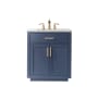 Altair Ivy 30" Free Standing Single Basin Vanity Set with Cabinet and Marble Vanity Top Royal Blue