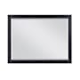 Altair Ivy 48"W x 36"H Rectangular Beveled Wood Framed Wall Mounted Bathroom Mirror Black Oak
