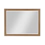 Altair Ivy 48"W x 36"H Rectangular Beveled Wood Framed Wall Mounted Bathroom Mirror Brown Pine