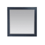 Altair Maribella 33-1/2" W x 36" H Traditional Rectangular Wood Framed Bathroom Wall Mirror Classic Blue