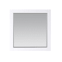 Altair Maribella 33-1/2" W x 36" H Traditional Rectangular Wood Framed Bathroom Wall Mirror White
