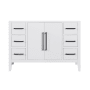 Altair Laurel 48" Single Free Standing Vanity Cabinet Only - Less Vanity Top White