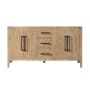 Altair Laurel 60" Double Free Standing Vanity Cabinet Only - Less Vanity Top Weathered Fir