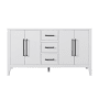 Altair Laurel 60" Double Free Standing Vanity Cabinet Only - Less Vanity Top White
