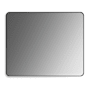 Altair Nettuno 36"W x 30"H Rectangular Flat Aluminum Framed Wall Mounted Bathroom Mirror Matte Black
