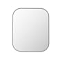 Altair Trielle 36"W x 30"H Rectangular Flat Aluminum Framed Wall Mounted Bathroom Mirror Matte Black