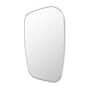 Altair Blinc 25-5/8"W x 48"H Geometric Flat Aluminum Framed Wall Mounted Bathroom Mirror Brushed Gold