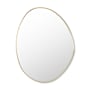 Altair Aura 27-5/8"W x 36-3/16"H Geometric Flat Aluminum Framed Wall Mounted Bathroom Mirror Brushed Gold