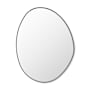Altair Aura 27-5/8"W x 36-3/16"H Geometric Flat Aluminum Framed Wall Mounted Bathroom Mirror Matte Black