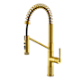 Altair Nette 1.8 GPM Single Hole Pre-Rinse Pull Down Kitchen Faucet Brushed Gold