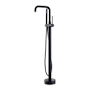 Altair Florin Floor Mounted Tub Filler with Built-In Diverter - Includes Hand Shower Matte Black