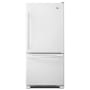 Amana 30 Inch Wide 18.7 Cu. Ft. Bottom Mount Refrigerator with Adjustable Door Bins White