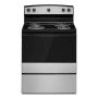 Amana 30 Inch Wide 4.8 Cu. Ft. Free Standing Electric Range with Easy Clean Glass Door Stainless Steel